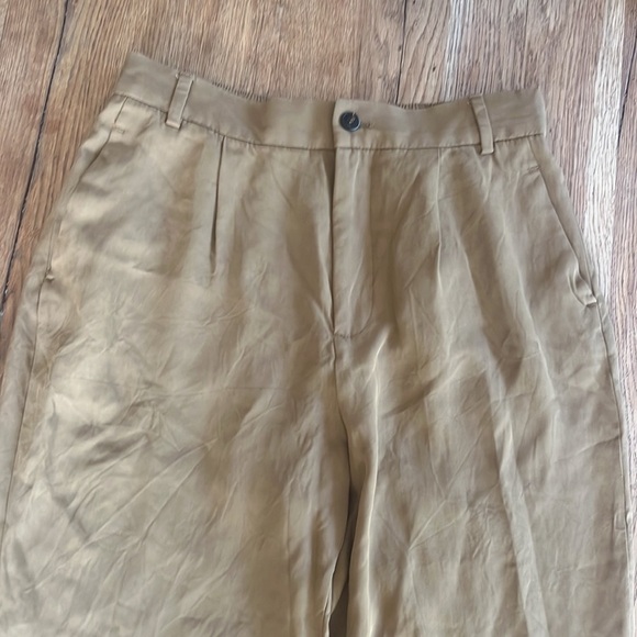 Zara Pleated Camel Pants XS - Picture 3 of 8